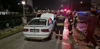 Eskişehir'de seyir halindeki otomobil yandı