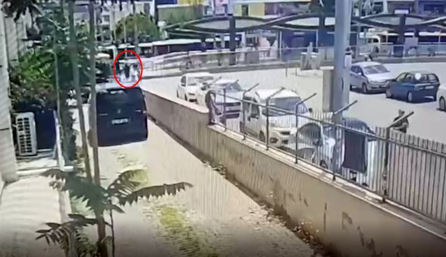 Accident on security camera