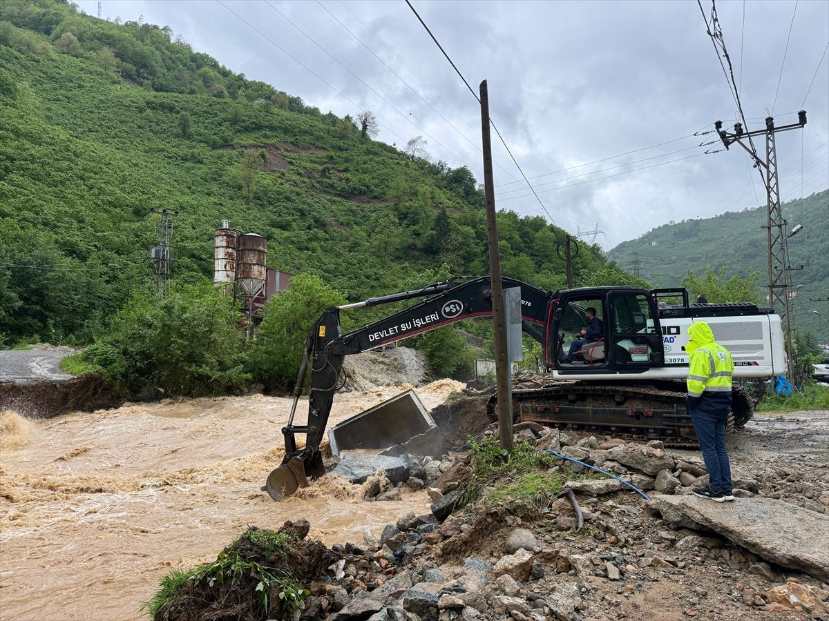 Ordu ve Giresun'da yağış etkili oldu