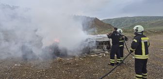Siirt'te çıkan yangında arı kovanları zarar gördü