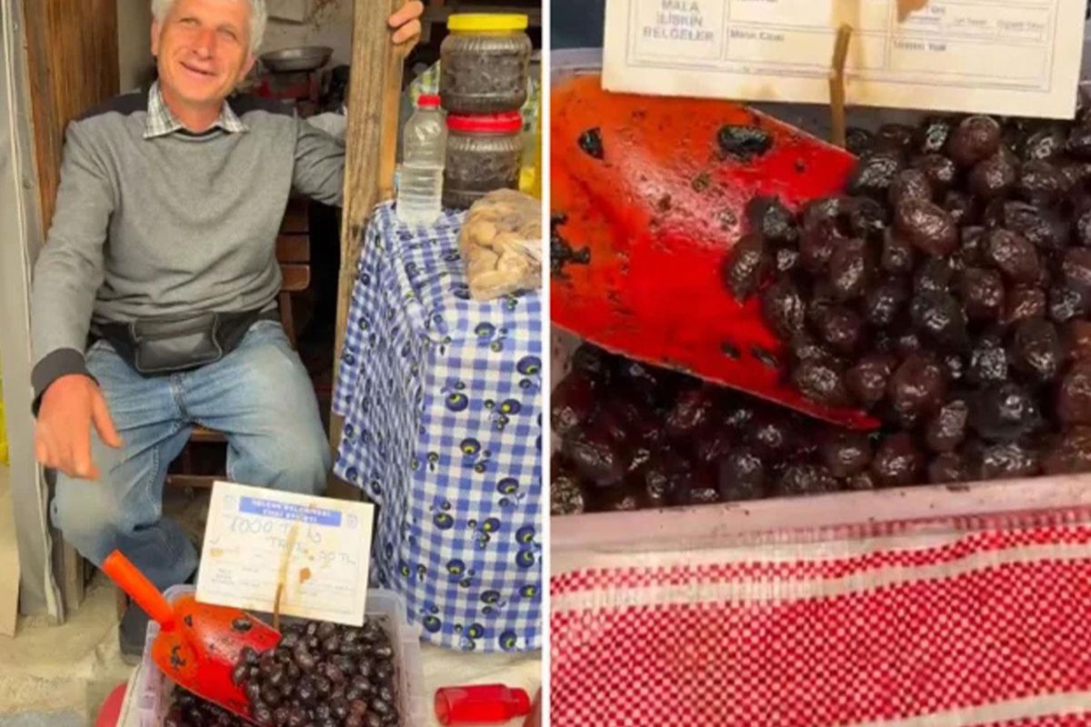 Zeytinin tanesini 50 liraya satan şahsa idari para cezası
