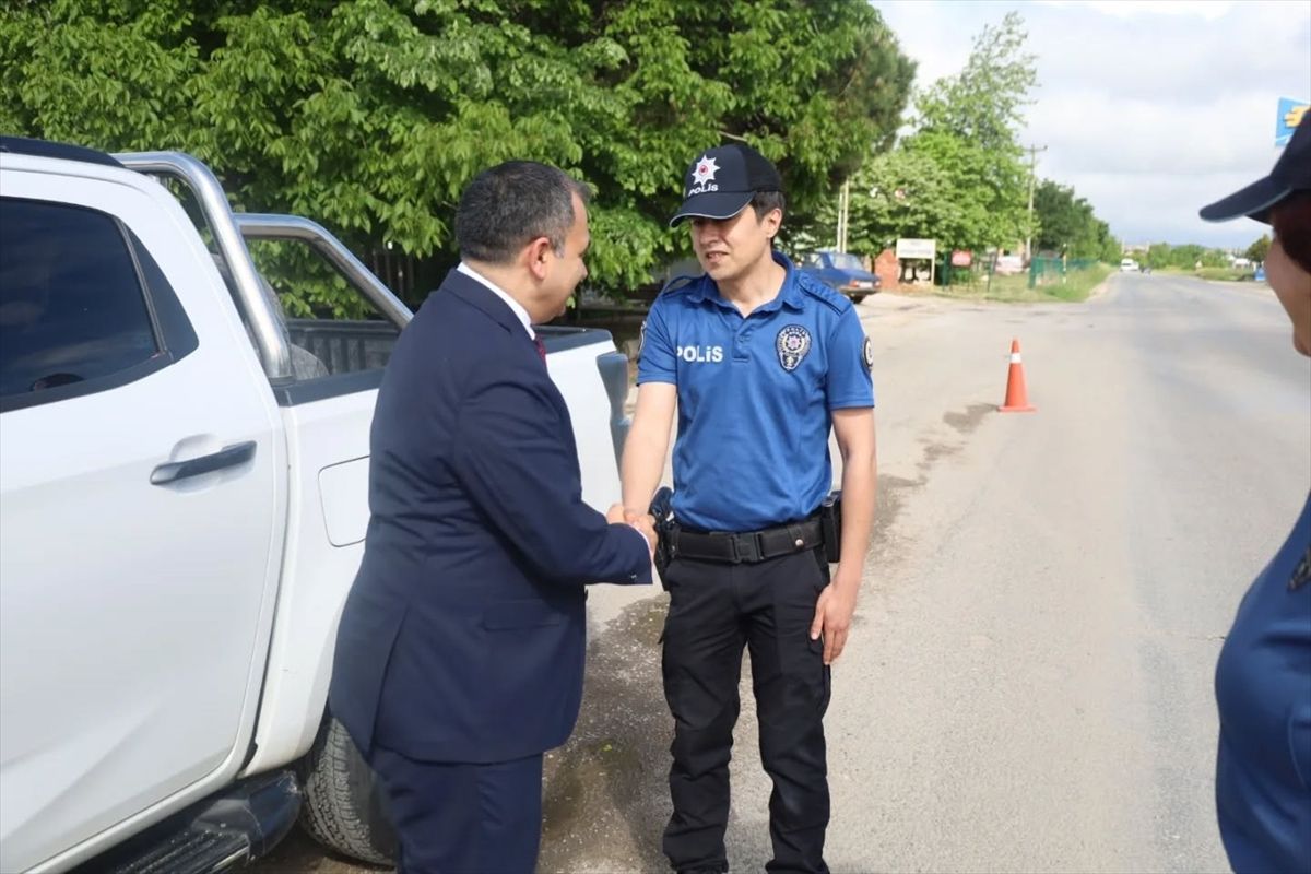 Vize'de sürücü ve yolcuların bayramı kutlandı