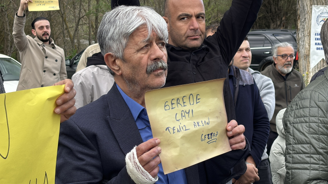 Local residents protesting