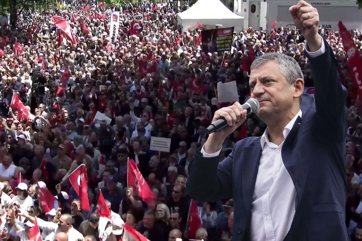 Güvenpark'ta insan seli! Özgür Özel'in programı öncesi alan doldu taştı