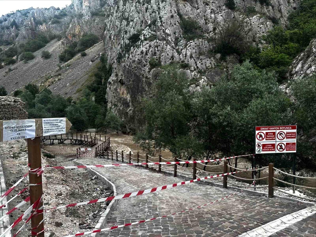 Kazankaya Kanyonu'nda tedbir alındı