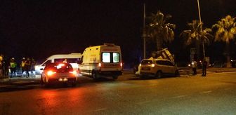 Manavgat'ta ters dönen aracın sürücüsü yara almadan kurtuldu