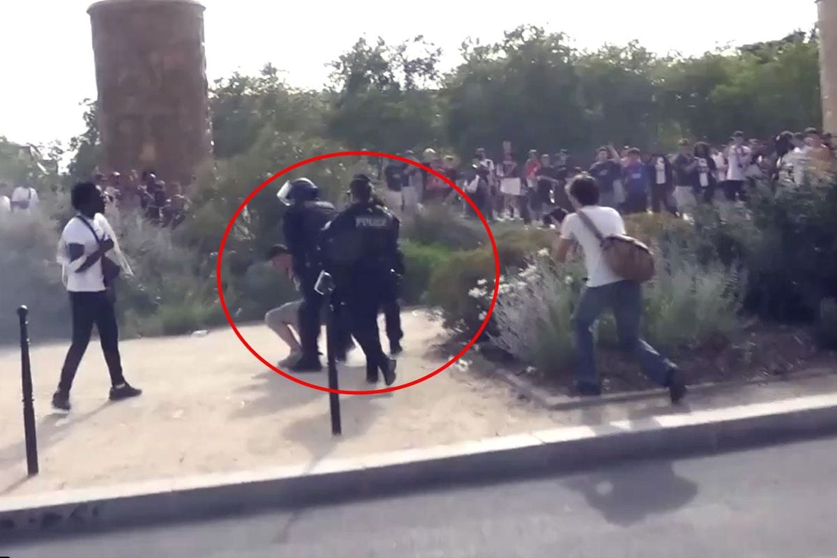 Paris savaş alanına döndü! Onlarca taraftar gözaltına alınıyor