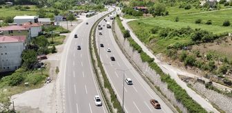 Samsun-Ankara kara yolunda bayram dönüşü yoğunluğu
