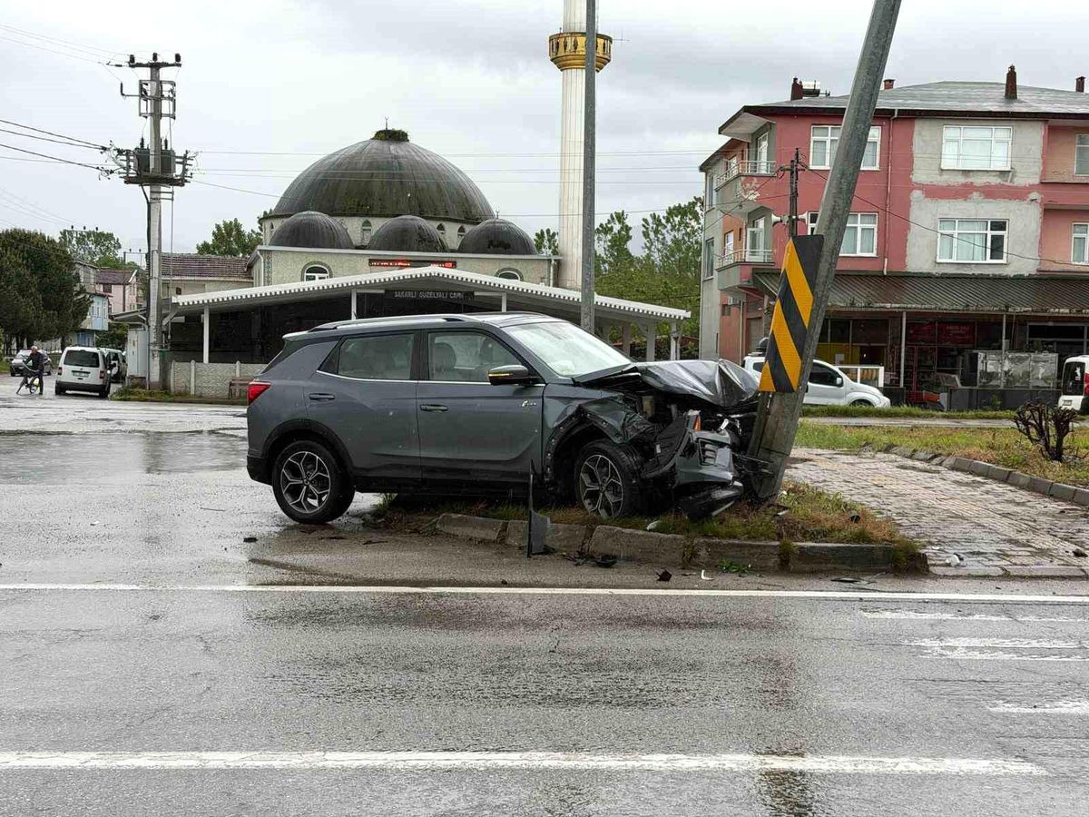 Samsun'da düğün yolunda trafik kazası