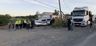 Tekirdağ'da midibüsle hafif ticari aracın çarpıştığı kazada 1 kişi öldü