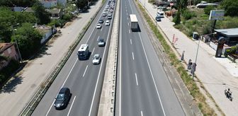 Tekirdağ-İstanbul yolunda bayram tatilinden dönüş yoğunluğu yaşanıyor