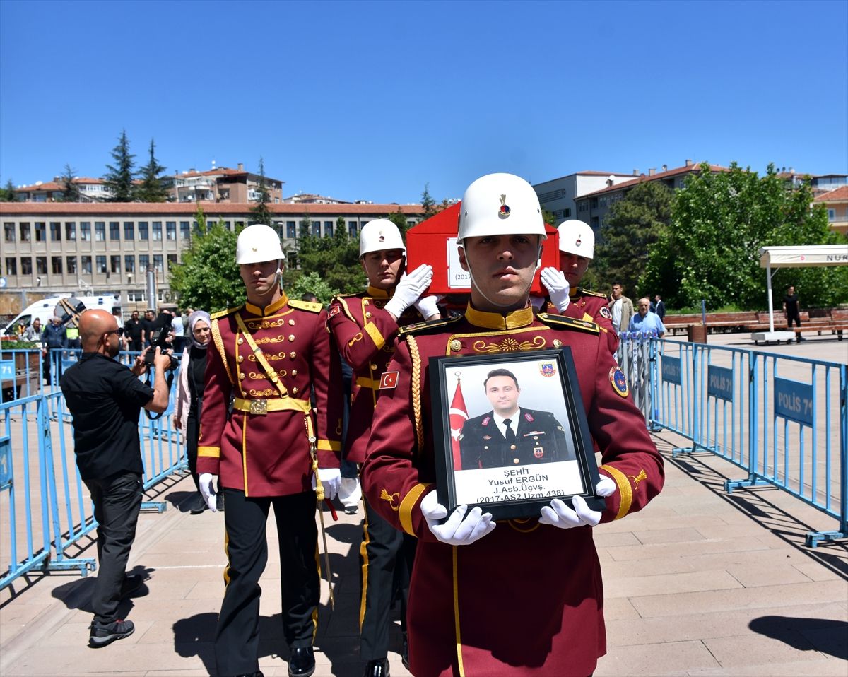 Bala'da şehit olan astsubay Kırıkkale'de son yolculuğuna uğurlandı