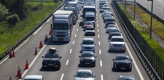 Bolu ve Düzce'de yollardaki bayram dönüşü yoğunluğu sürüyor