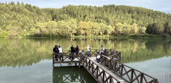 Eflani Ortakçılar Göleti, bayram tatilinde doğaseverlere nefes oldu