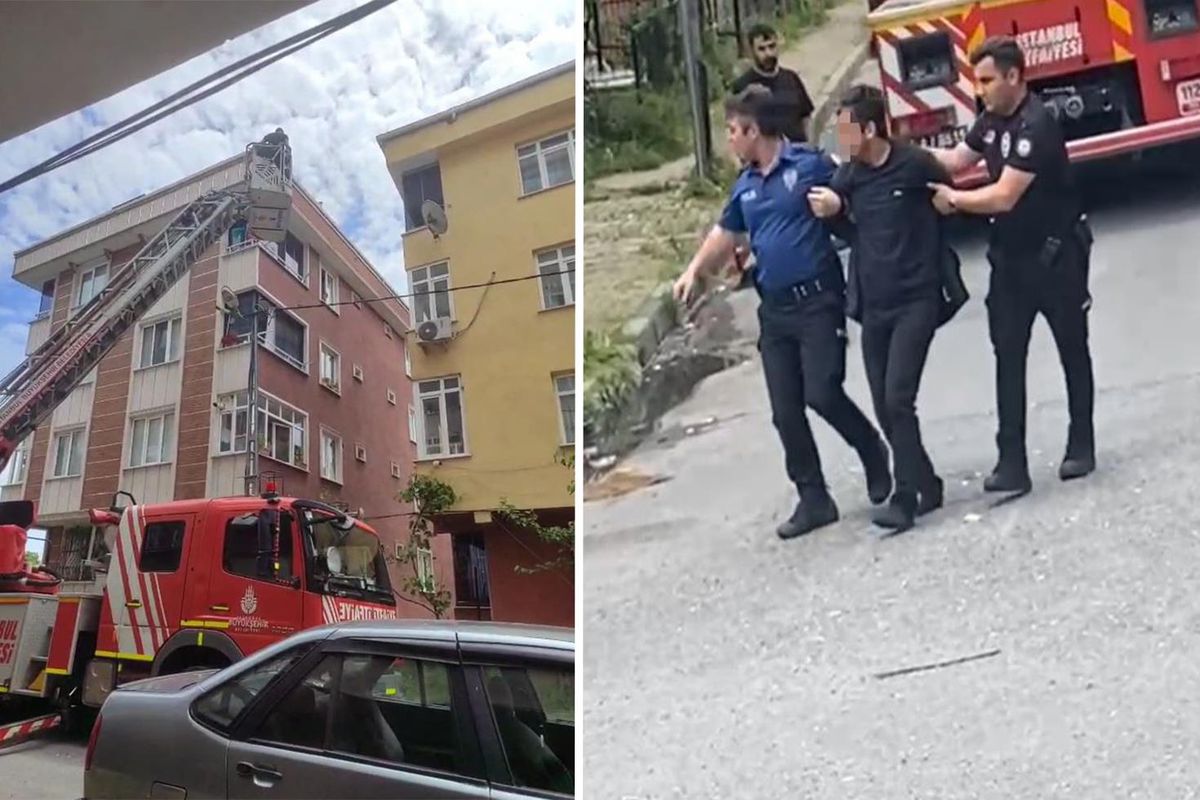 Sultangazi'de annesini rehin alan genç ağabeyinin ihbarıyla yakalandı