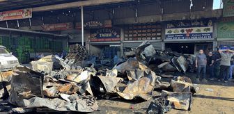 Adana'da hal kompleksinde çıkan yangın söndürüldü