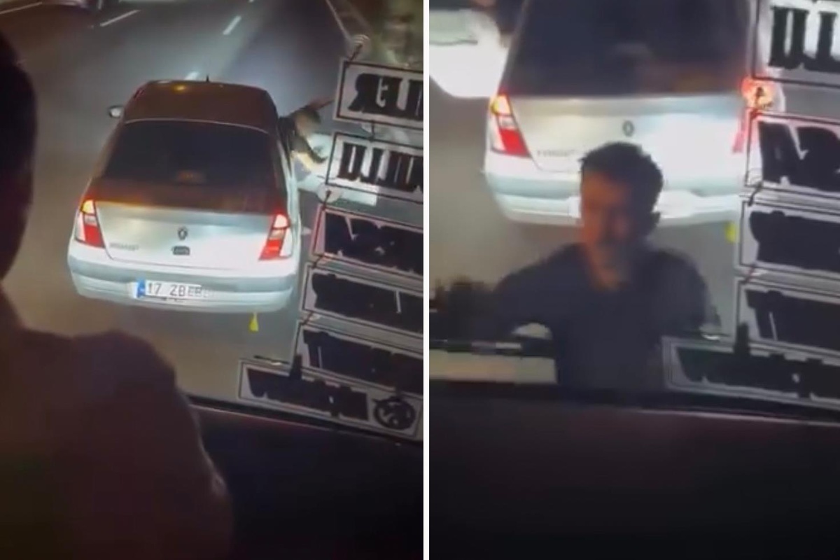 Önünü kestikleri yolcu otobüsüne zarar veren 3 kişi gözaltında