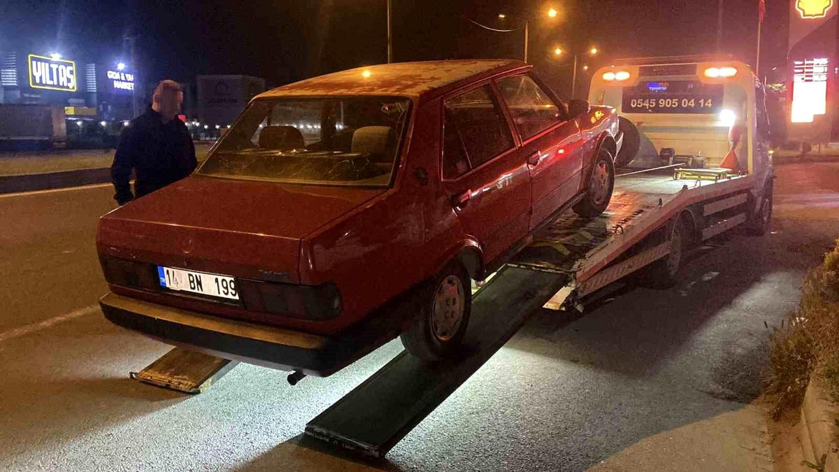 Bolu'da polisten 2 kilometre kaçıp izini kaybettirdi: 200 bin lira ceza yedi