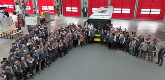 Otokar üretimi ilk Mercedes-Benz Conecto otobüs banttan indi