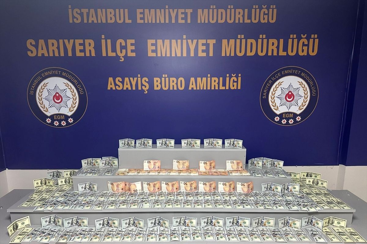 Sarıyer'de bankada sahte döviz bozdurmak isteyen zanlı yakalandı
