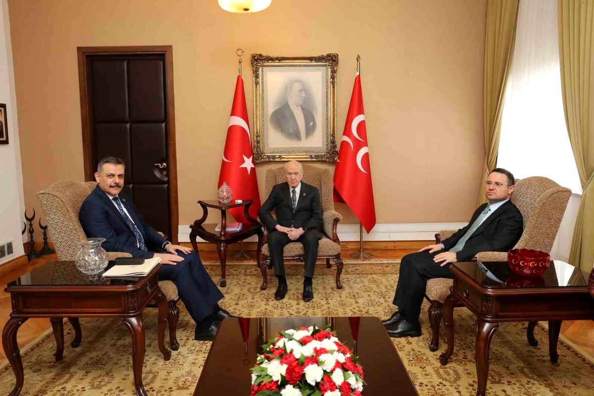 Adalet Bakanı Gürlek ve İçişleri Bakanı Çiftçi, TBMM'de MHP lideri Bahçeli'yi ziyaret etti