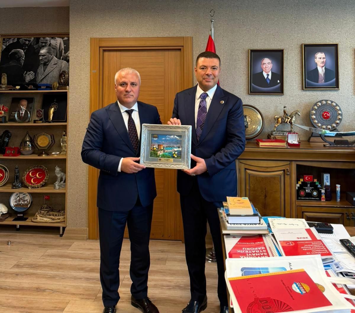 ALTSO Başkanı Eray Erdem'den MHP Genel Başkanı Bahçeli'ye ziyaret