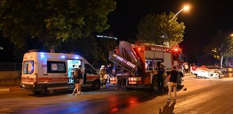 Edirne'de refüje çarpıp devrilen otomobilde 1 kişi yaralandı