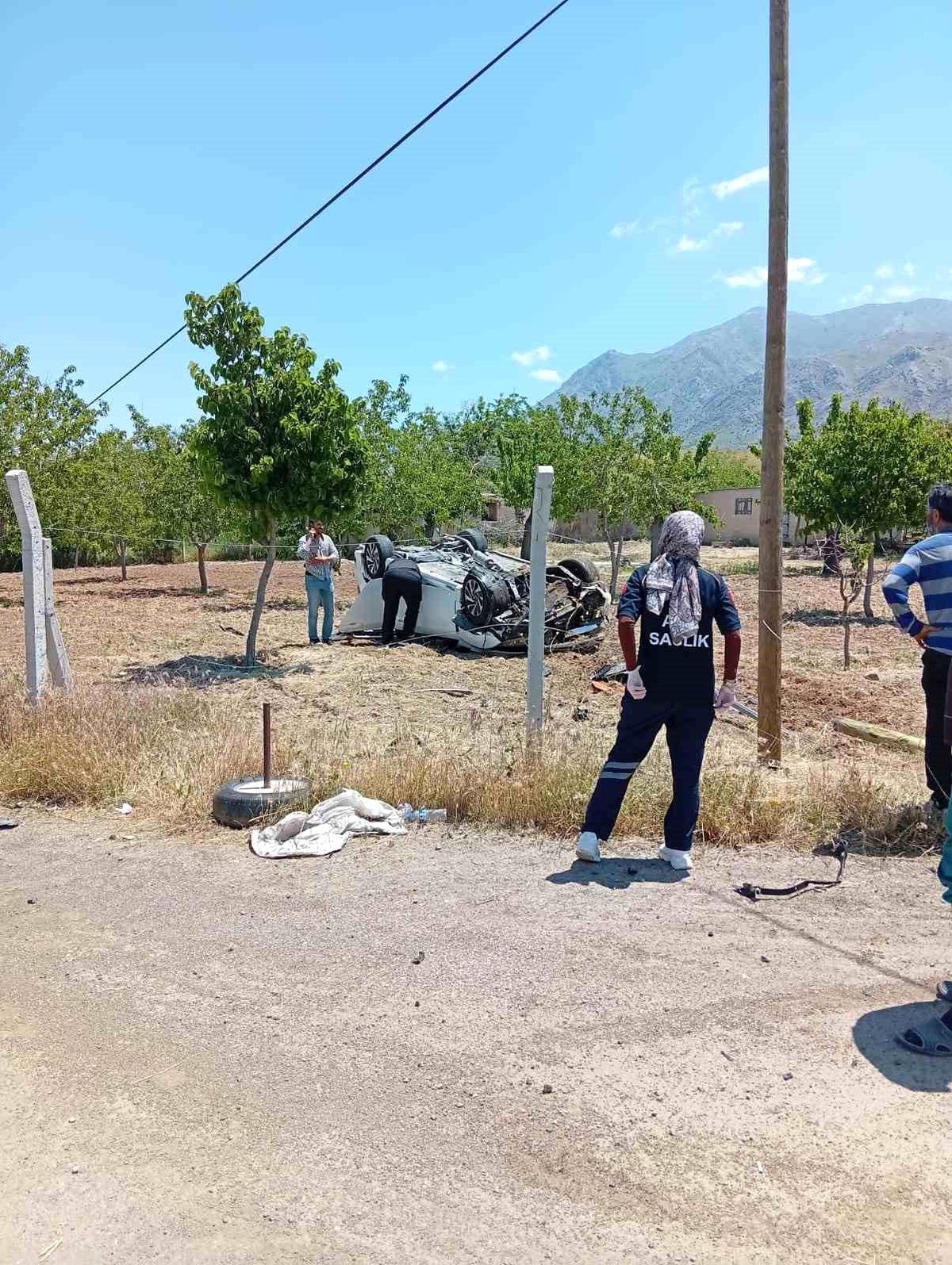 Kontrolden çıkan otomobil takla attı: 1 yaralı