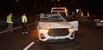 Kuzey Marmara Otoyolu'nda trafik kazasında 2 kişi yaralandı