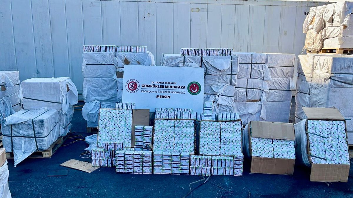 Mersin Limanı'nda yaklaşık 5 milyar TL değerinde kapsül ilaç ele geçirildi