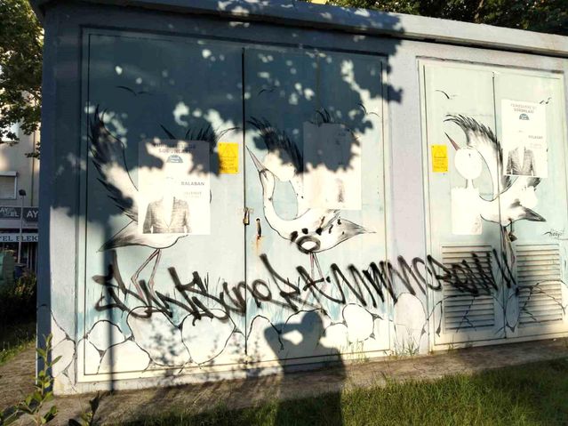 Sanatla güzelleştirilen trafolar vandalların hedefi oldu