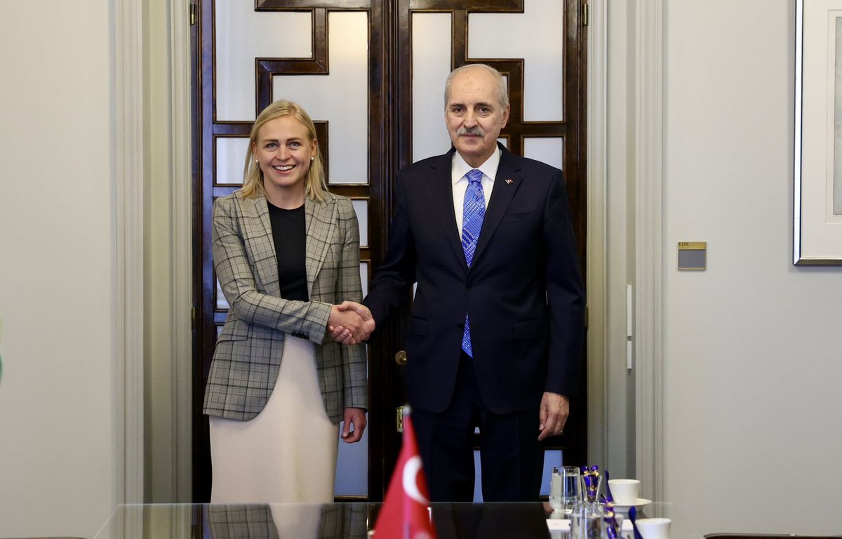 TBMM Başkanı Kurtulmuş, Helsinki'de Finlandiya Dışişleri Bakanı Valtonen'i kabul etti