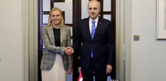 TBMM Başkanı Kurtulmuş, Finlandiya Dışişleri Bakanı Valtonen'i kabul etti