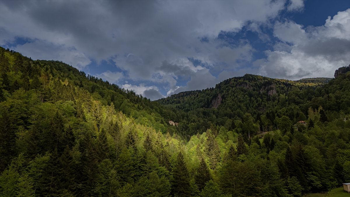 Trabzon'da doğal güzellikler havadan görüntülendi