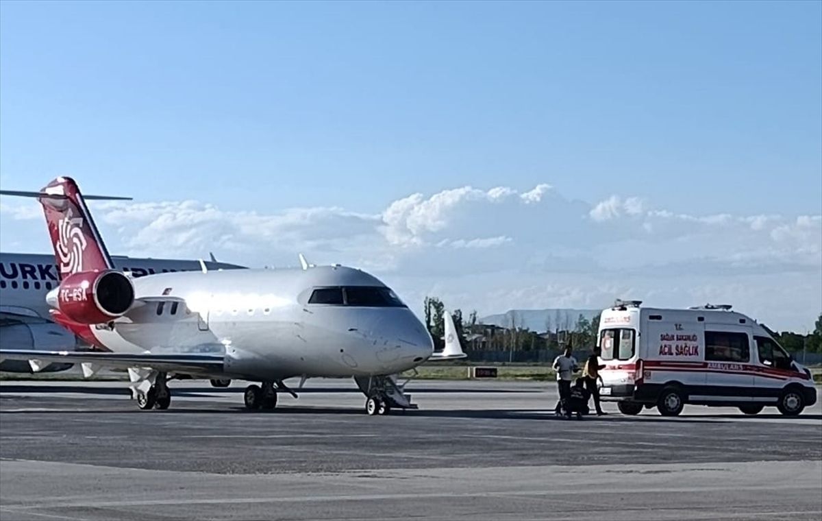 Van ve Muş'ta 2 hasta bebek ambulans uçakla İstanbul'a sevk edildi