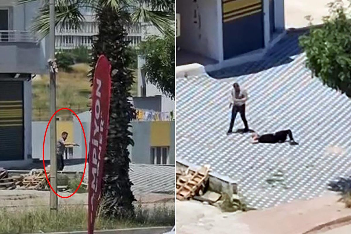 Emekli polisin oğlunu öldürdüğü anlar ortaya çıktı! Şarjör bitene kadar ateş etti