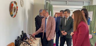 Ağın Halk Eğitim Merkezinin yıl sonu sergisi açıldı