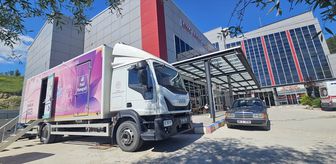 Bayat'ta mobil kanser aracı ile kanser taraması yapıldı
