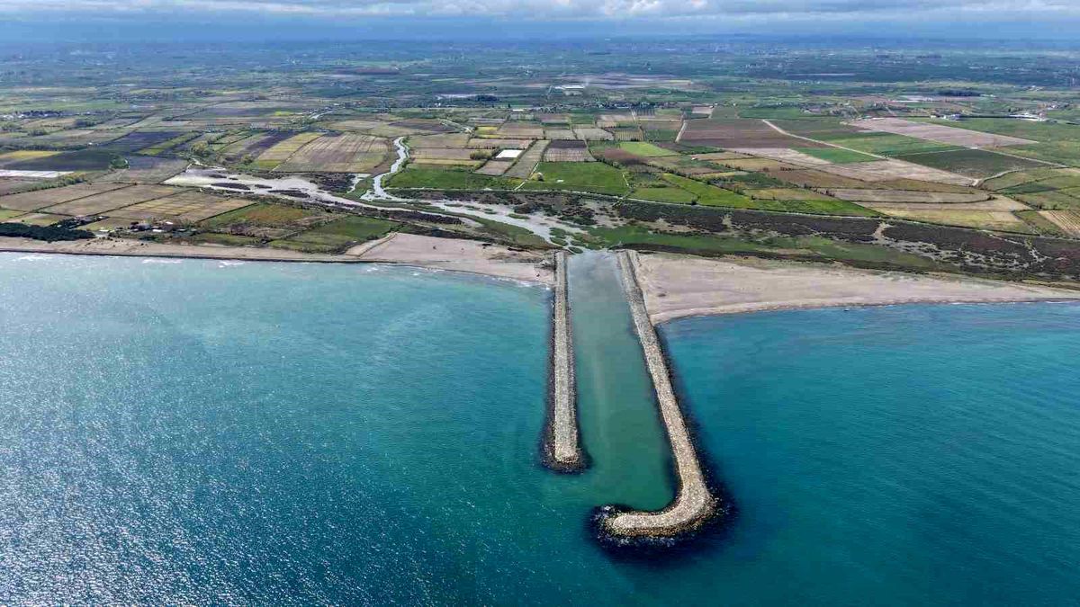 Çarşamba Dumanlı Denize Çıkış Yapısı tamamlandı