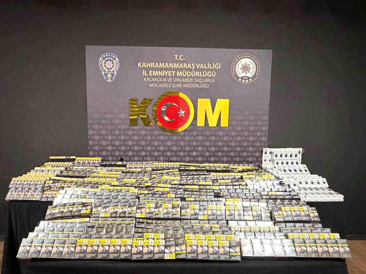Kahramanmaraş'ta kaçak sigara ve tütün operasyonu