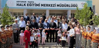 Kahta'da 'Hayat Boyu Öğrenme Haftası' kapsamında sergisi açılış düzenlendi