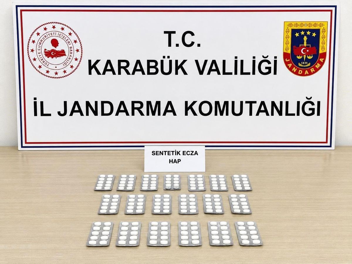 Karabük'te 331 sentetik hap ele geçirildi