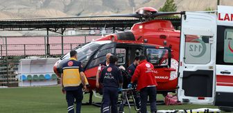 Malatya'da kalp krizi geçiren hasta ambulans helikopterle hastaneye ulaştırıldı