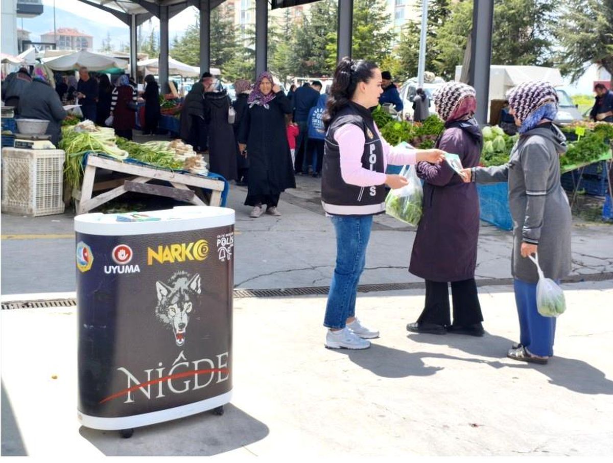 Niğde'de uyuşturucuyla mücadele kapsamında bin 406 vatandaşa bilgilendirme
