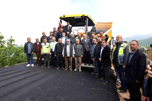 Ordu'da 3 ilçeyi ilgilendiren yolda sıcak asfalt çalışması