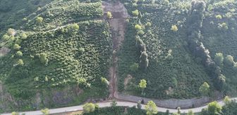 Ordu'da heyelan nedeniyle kapanan yol ulaşıma açıldı