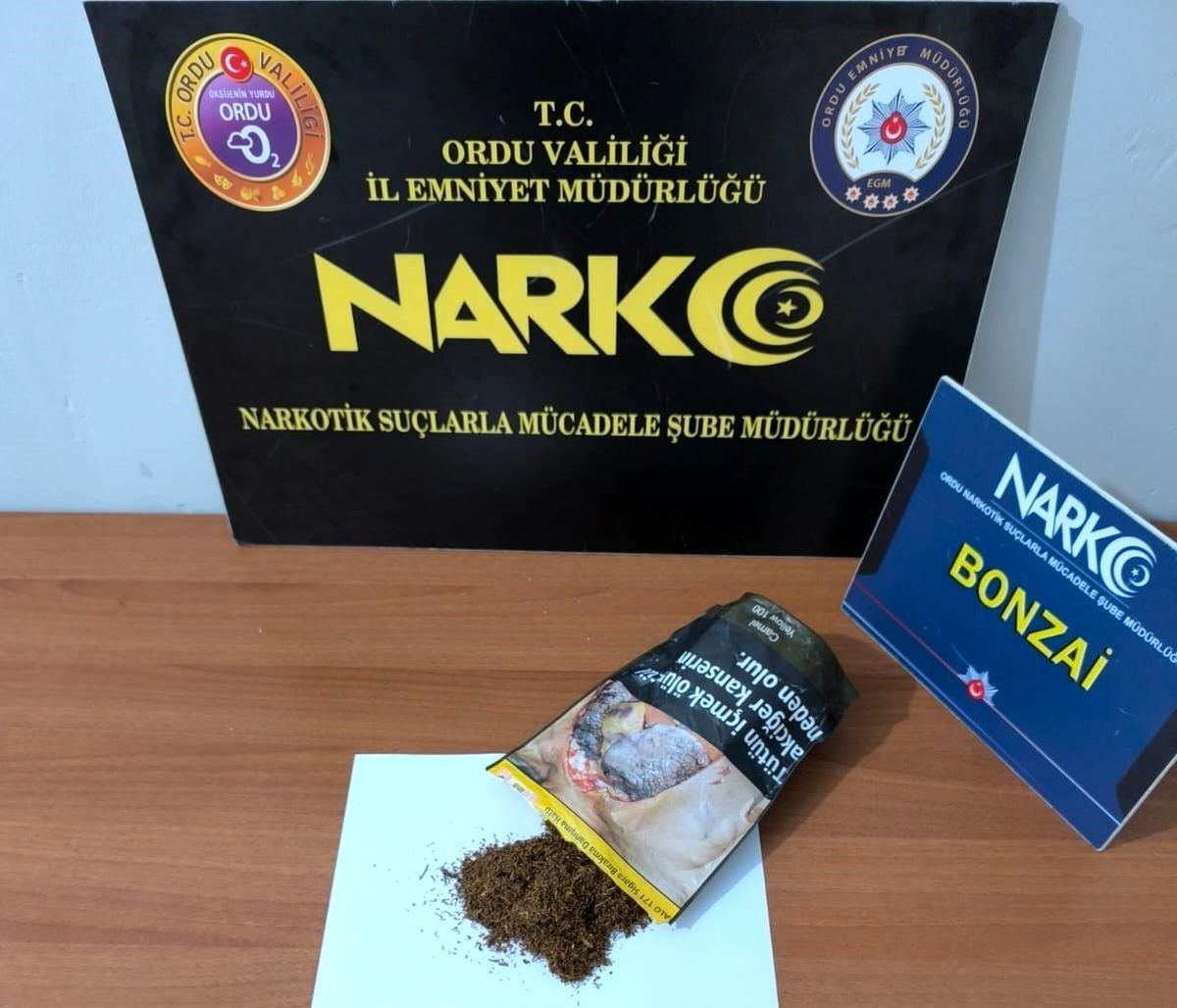 Ordu'da uyuşturucu operasyonlarında 1 tutuklama