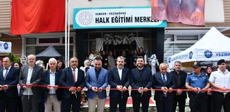 Vezirköprü Halk Eğitimi Merkezi yıl sonu sergisi açıldı
