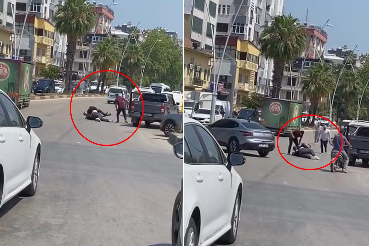 Trafikte dehşet! Pompalı tüfekle yol kesip sürücüyü darbettiler