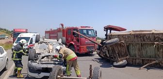 Hatay'da traktörle çarpışan otomobildeki 2 kişi yaralandı